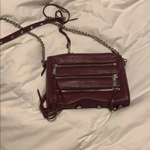 Burgundy leather Rebecca Minkoff bag